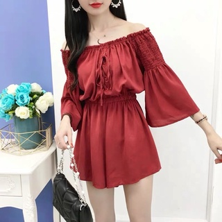 Jumpsuits phối dây thắt nơ ngực