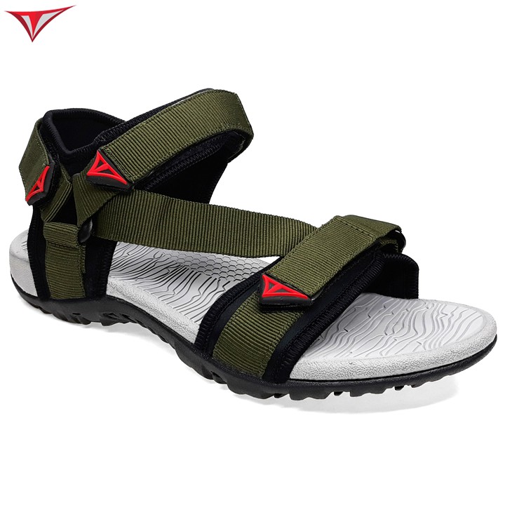 [Fullbox] Giày Sandal Nam Nữ Việt Thủy Hai Quai Chéo Xanh Rêu - VT017