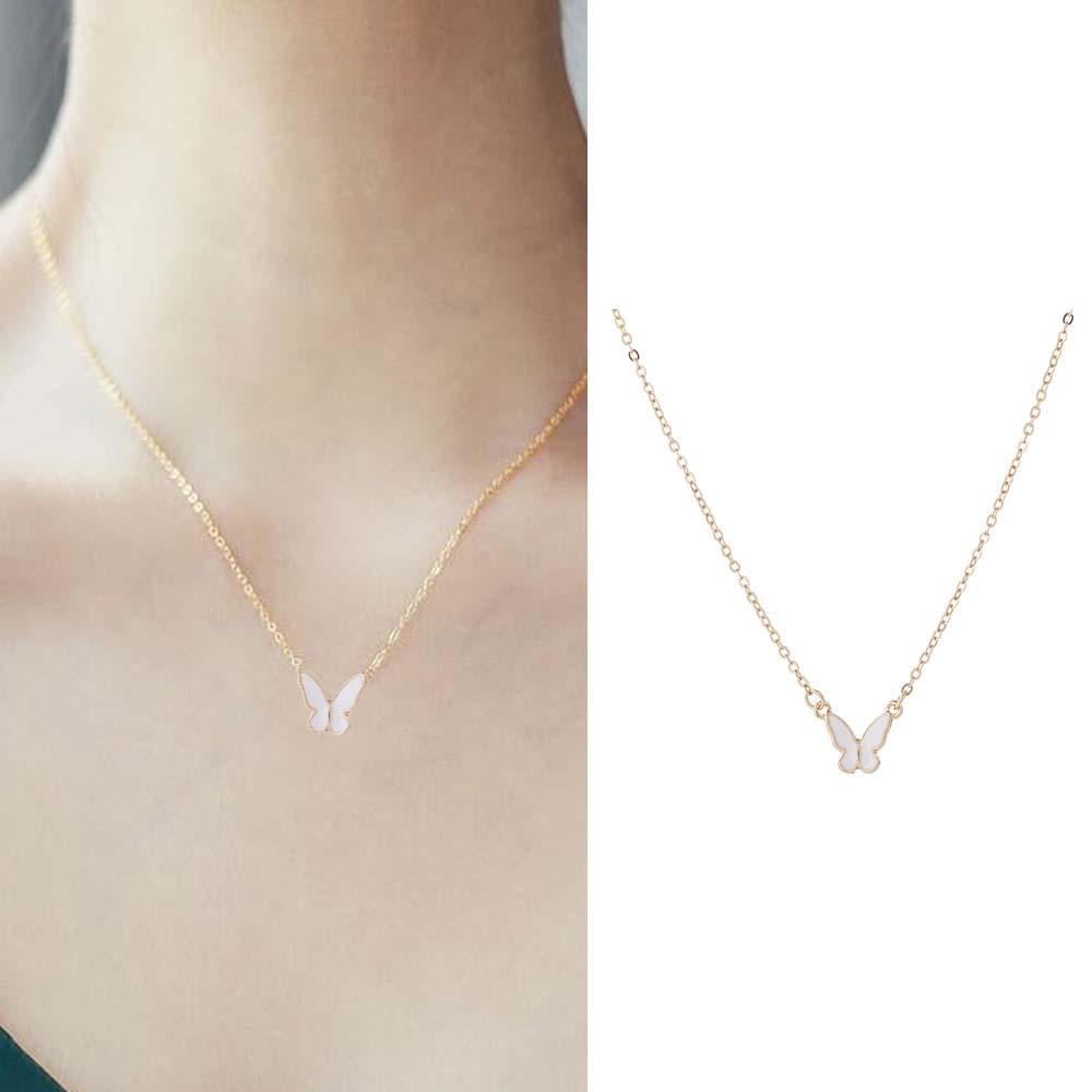 AROMA Vòng cổ Xích Mặt Hình Bướm Thời Trang Cho Nữ