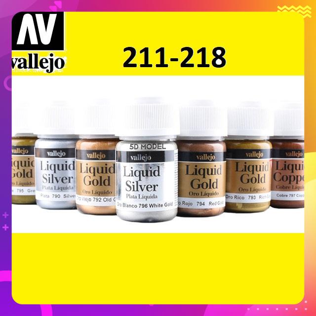 Sơn màu kim loại VALLEJO Model Color 35 ml ( 211-218) - Sơn Mô Hình Metallic