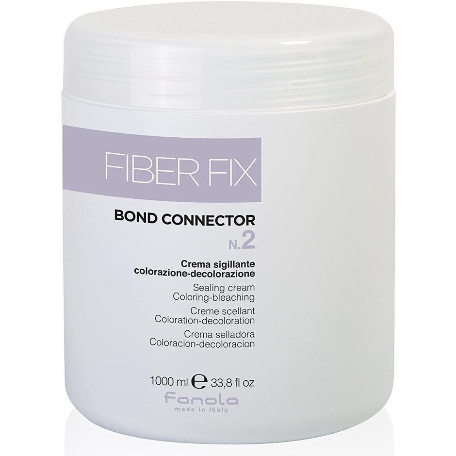 Dầu xả phục hồi tóc  FANOLA Fiber Fix Bond Connector N.2 Sealing Cream Colouring Bleaching 1000ml