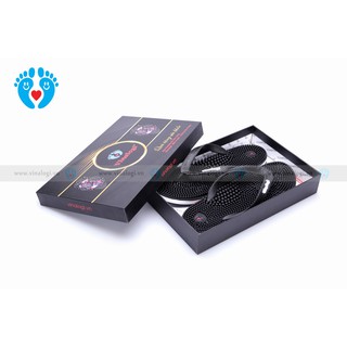 Dép massage vinalogi đen(black)
