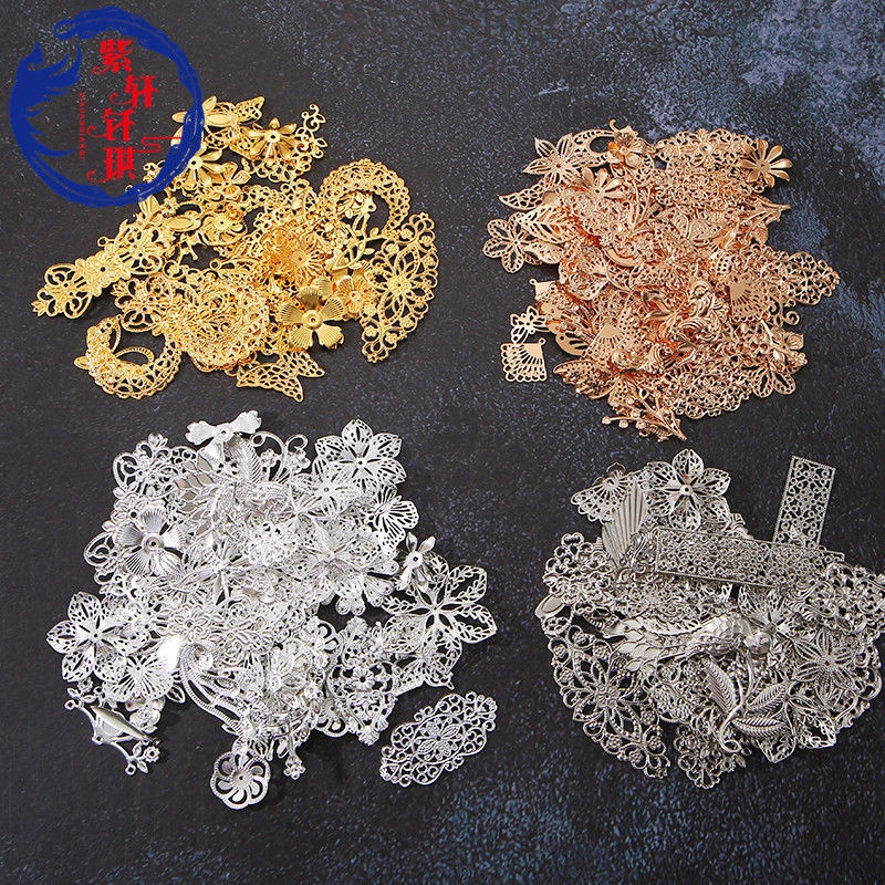 Gói Vật Liệu Tự Làm Trang Sức Vòng Đeo Chân / Nhẫn / Vòng Tay / Kẹp Tóc Hình Hoa Phong Cách Cổ Điển Nhật Bản