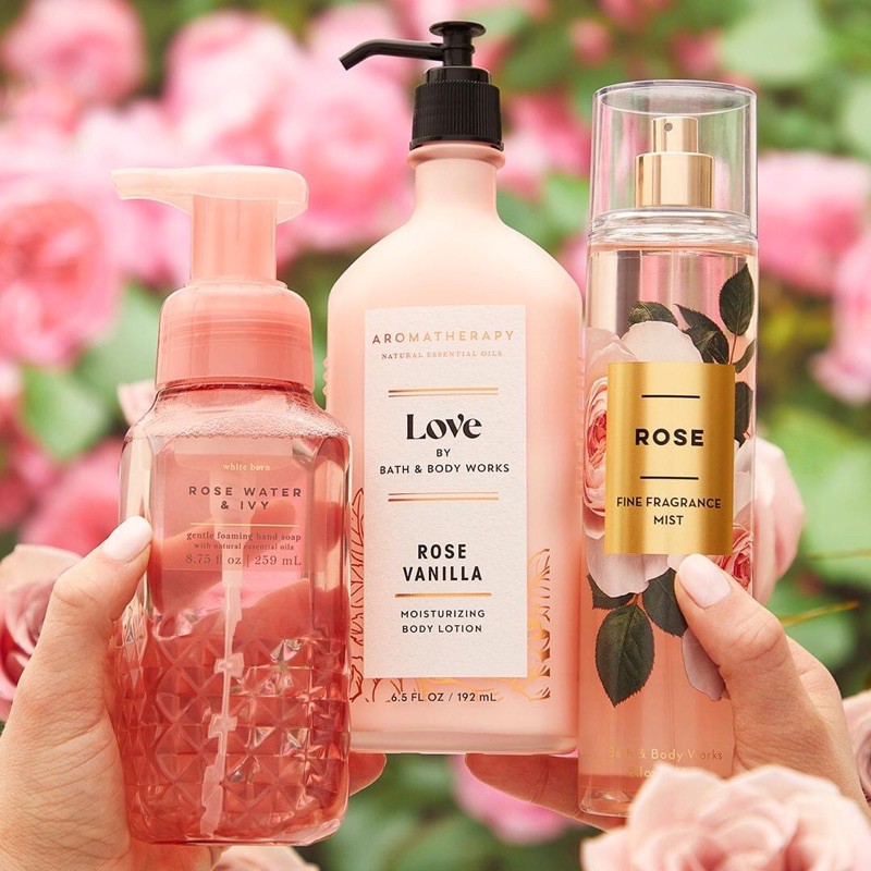 💖 𝘽𝘼𝙈𝘽𝙄 💖 Xịt thơm toàn thân ROSE 236ml Body mist BBW BEST SELLER Bath and Body Works