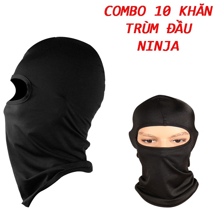 Combo 10 khăn trùm đầu NINJA đi phượt