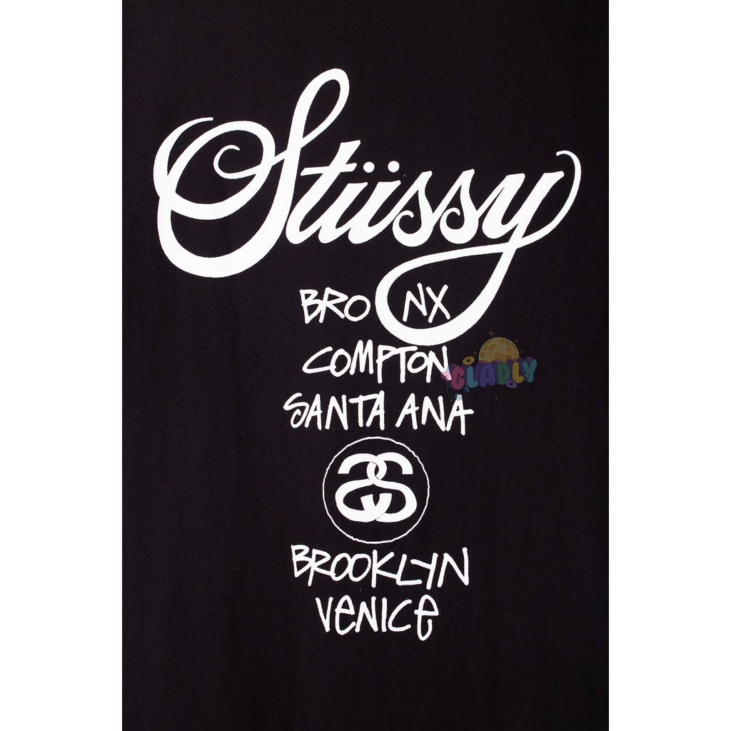 Áo phông Stussy họa tiết WorldTour phiên bản US