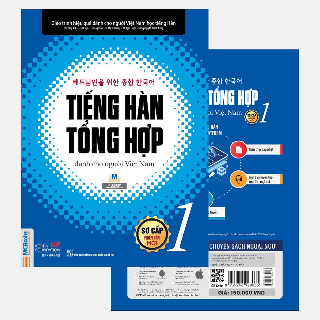 Sách - Tiếng Hàn Tổng Hợp Dành Cho Người Việt Nam - Sơ Cấp 1 và 2 Phiên Bản Mới (3 quyển lẻ tùy chọn) + Sách Bài Tập