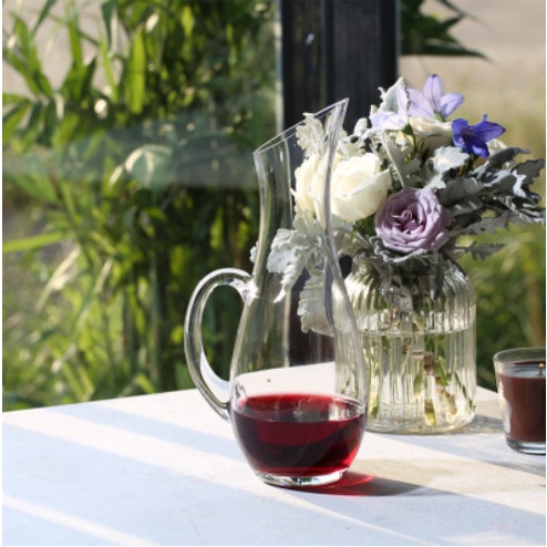 Bình thở vang dung tích 1000ml - Decanter dáng cao miệng vát có tay cầm 1000ml