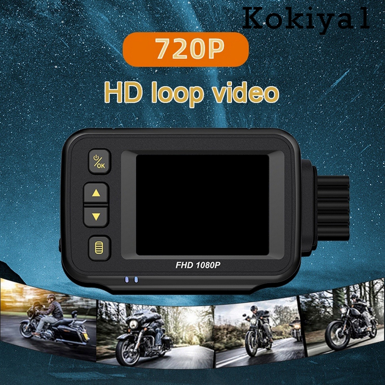 Camera hành trình LCD 2.0" thiết kế chống thấm nước dùng cho xe máy