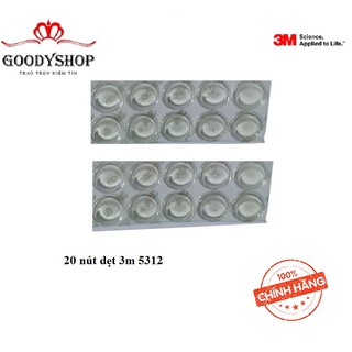 Combo 20 miếng Nút Đệm Cao Su 3M SJ5312 Hình Dẹt