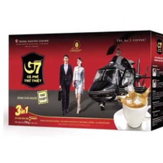 Cà phê hòa tan 3in1 g7 trung nguyên hộp 21 gói