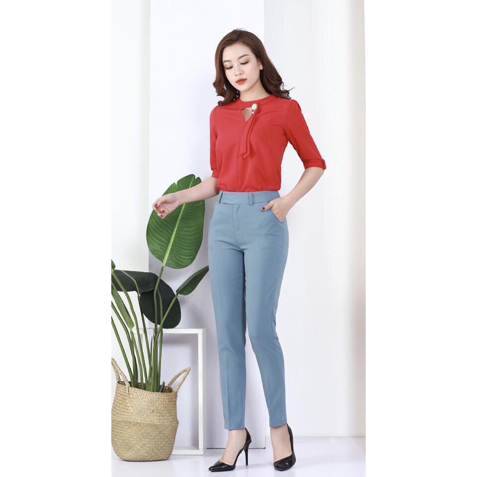 [Mã WAMST112 giảm 25k đơn 150k] Quần âu nữ vải trượt nhung Hàn cao cấp(siêu cao cấp) | BigBuy360 - bigbuy360.vn