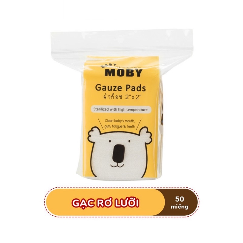 Gạc rơ lưỡi Moby Baby vệ sinh răng miệng cho bé