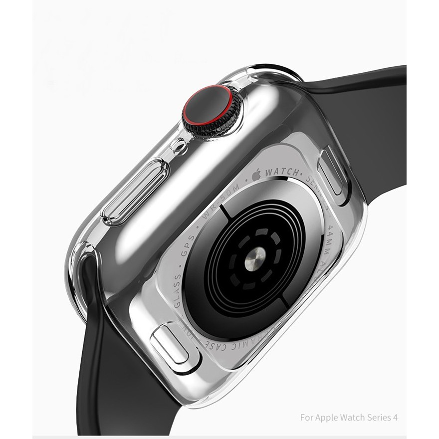 ỐP LƯNG SILICONS TRONG SUỐT CHO APPLE WATCH 38 - 40 - 42 - 44MM