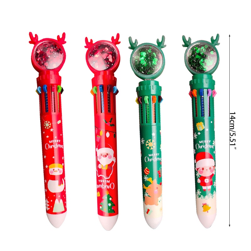 ✿ Bút Bi Kim Tuyến 10 Trong 1 Ngòi 0.5mm