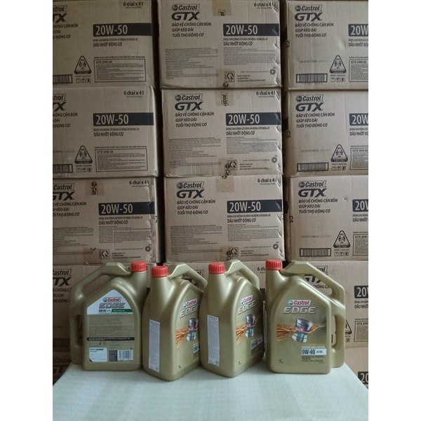Nhớt Castrol Edge 0W40 A3/B4 (4l)( nhớt cao cấp )
