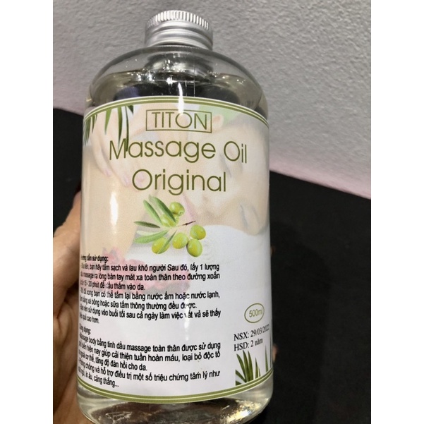 Tinh Dầu Massage BODY Không Mùi 500ml