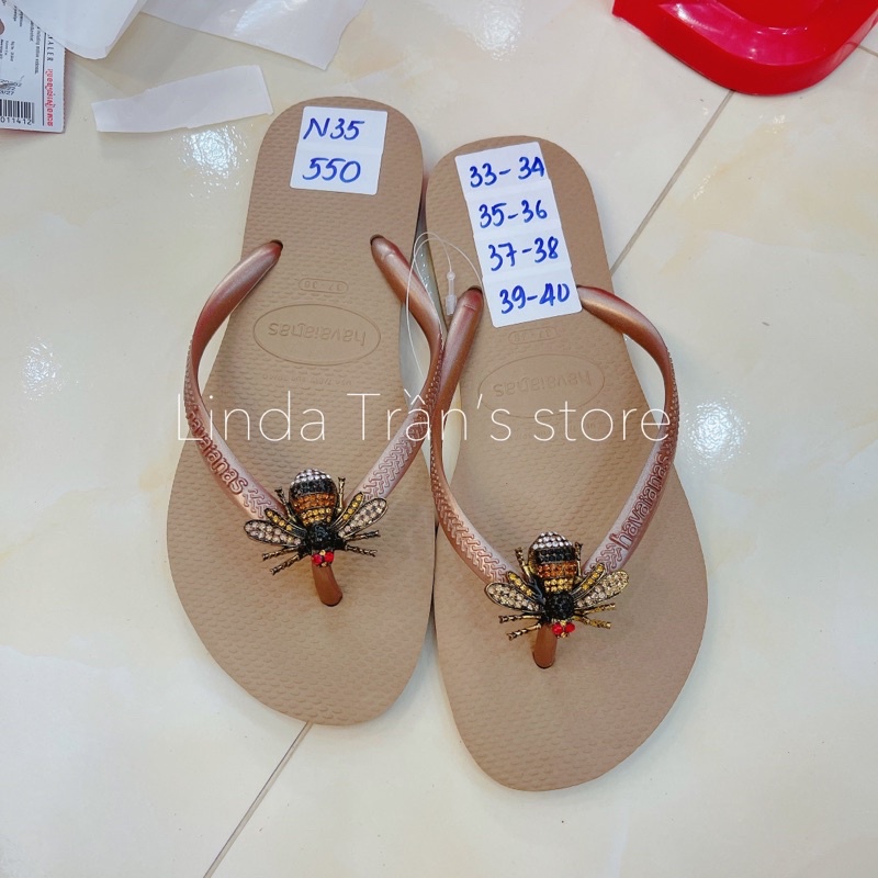 dép HVN slim mix charm gucci mới