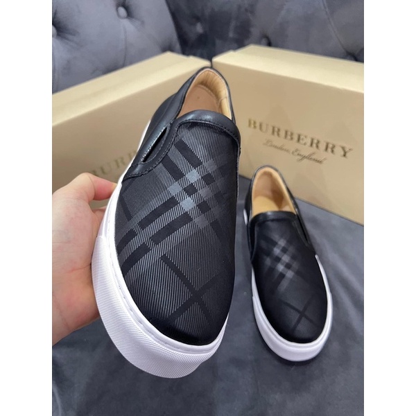 💥CHUẨN 1:1💥Giày slipon BBR da nhập khẩu vân sọc_Giày BBR Nam đế cao su non đúc New