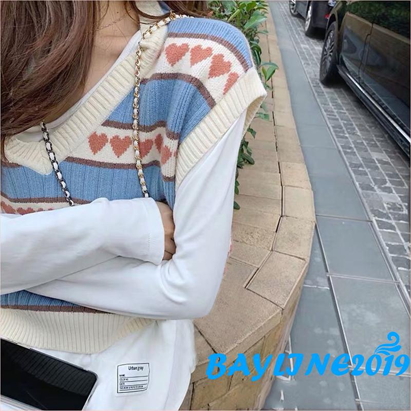 Áo sát nách dệt kim cổ chữ V quyến rũ thời trang dành cho nữ