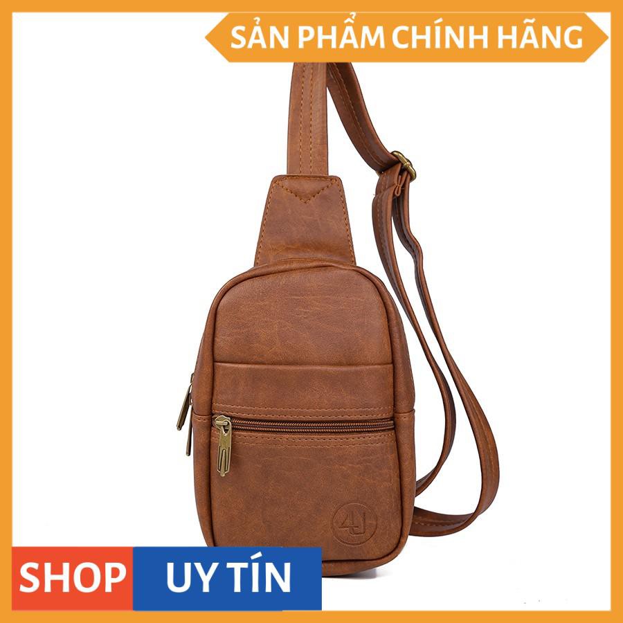 Túi Nam Đeo Chéo Trước Ngực 4U Da Tổng Hợp Nhỏ Gọn BA415