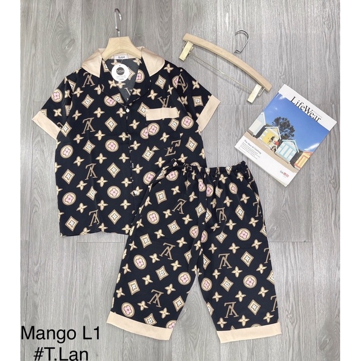 Bộ đồ ngủ, bộ mặc nhà lụa mango - Hàng đẹp