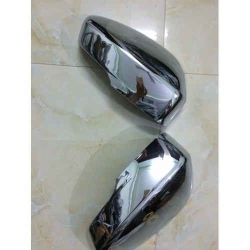 Bộ Ốp Gương Xe Mitsubishi Xpander 2019 Số Sàn Chất Liệu Cacbon, Mạ Crom , nhựa đen Cao Cấp