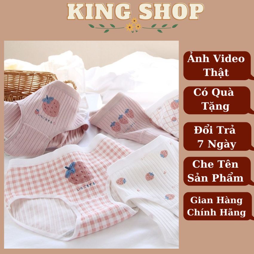 Quần lót nữ Cotton Cao Cấp kháng khuẩn xuất nhật, họa tiết đẹp và dễ thương L2119