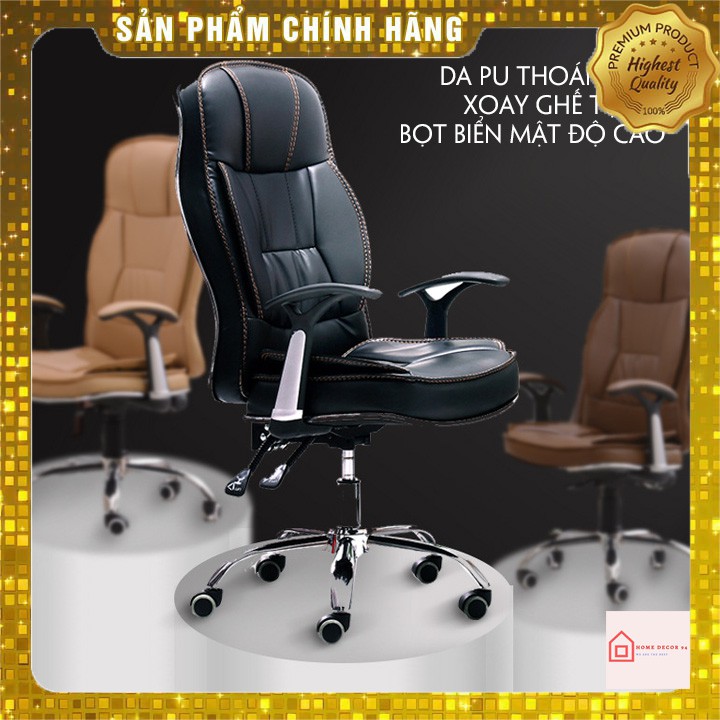 Ghế giám đốc, ghế xoay văn phòng da Pu cao cấp, chống thấm nước M016 | BigBuy360 - bigbuy360.vn