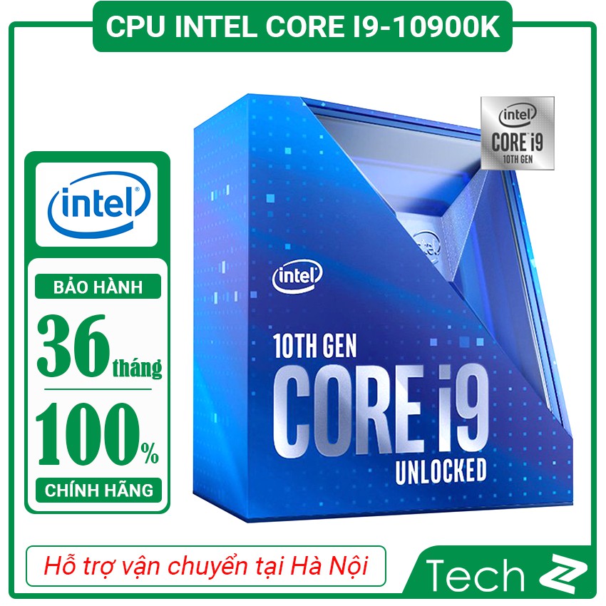 CPU Intel Core i9 10900K (3.7GHz turbo up to 5.3GHz, 10 nhân 20 luồng, 20MB Cache, 125W) Socket LGA 1200