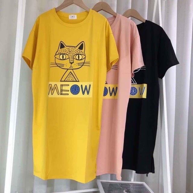 Váy bầu dáng xuông chất cotton mịn mát mặc bầu và sau sinh v15