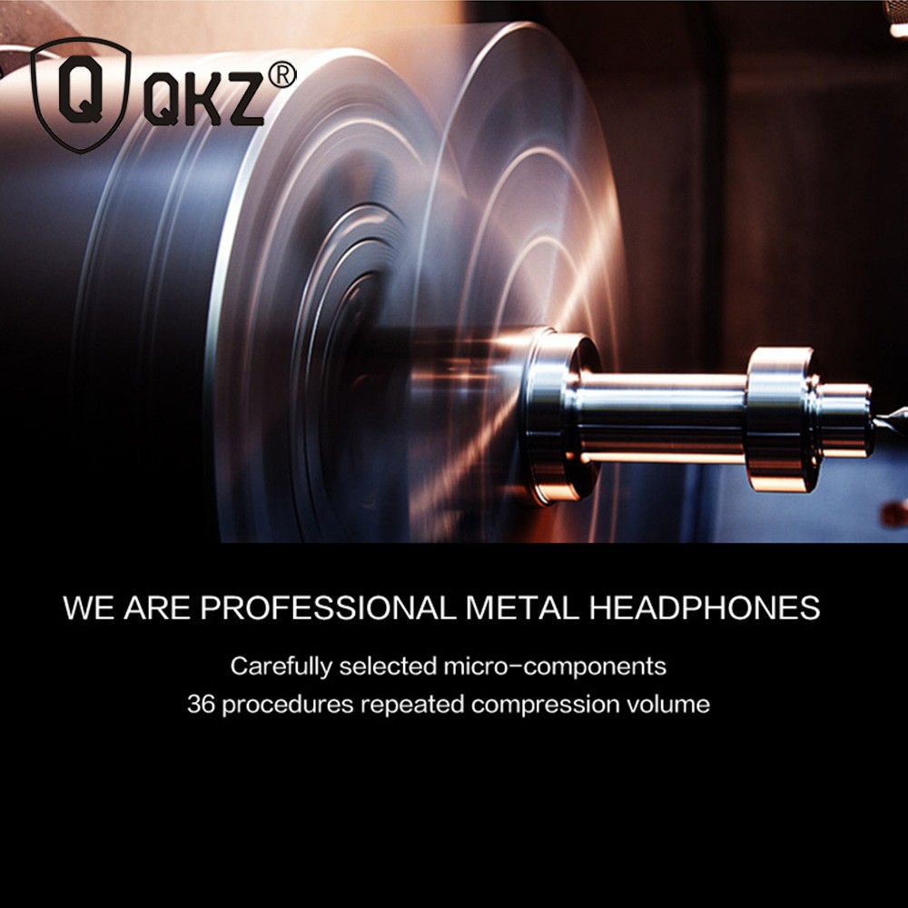 QKZ EQ1 CNC Metal In Ear Earphones HiFi Earphone fone de ouvido Headset auriculares audifonos BASS Metal DJ 4 colors