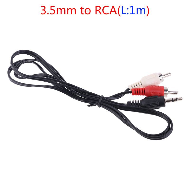 Cáp Chuyển Đổi Âm Thanh 3.5mm Sang 2 Rca Cho Ipod Mp3 1m