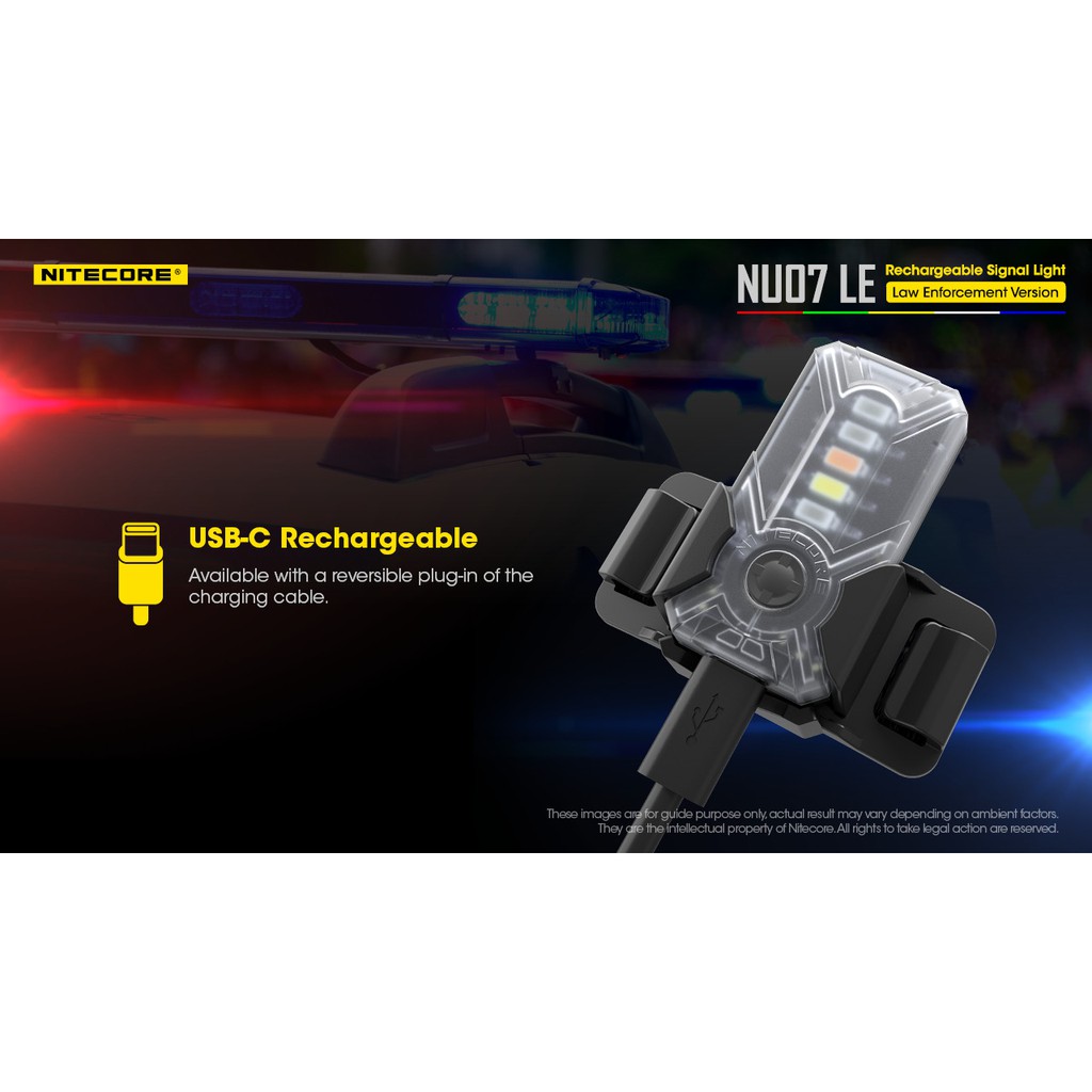 NITECORE NU07 LE multi-function signal light, using USB Type C charging
