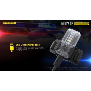 NITECORE NU07 LE multi-function signal light, using USB Type C charging