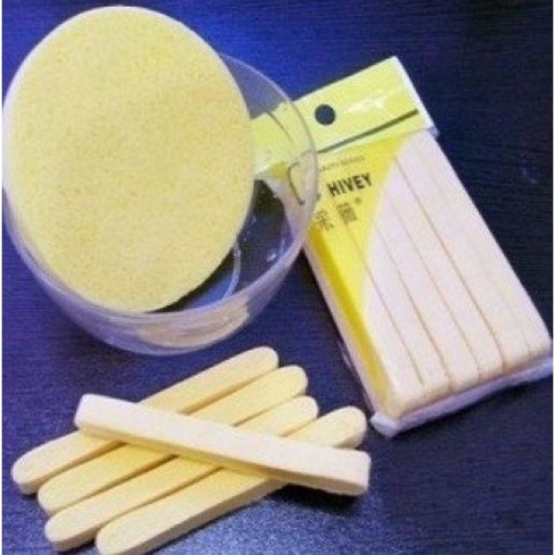 miếng rửa mặt bọt biển rửa mặt Bông Nở chivey - gói 12 miếng.