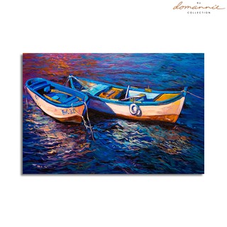 Tranh Canvas sơn dâu " Thuyền Đôi"