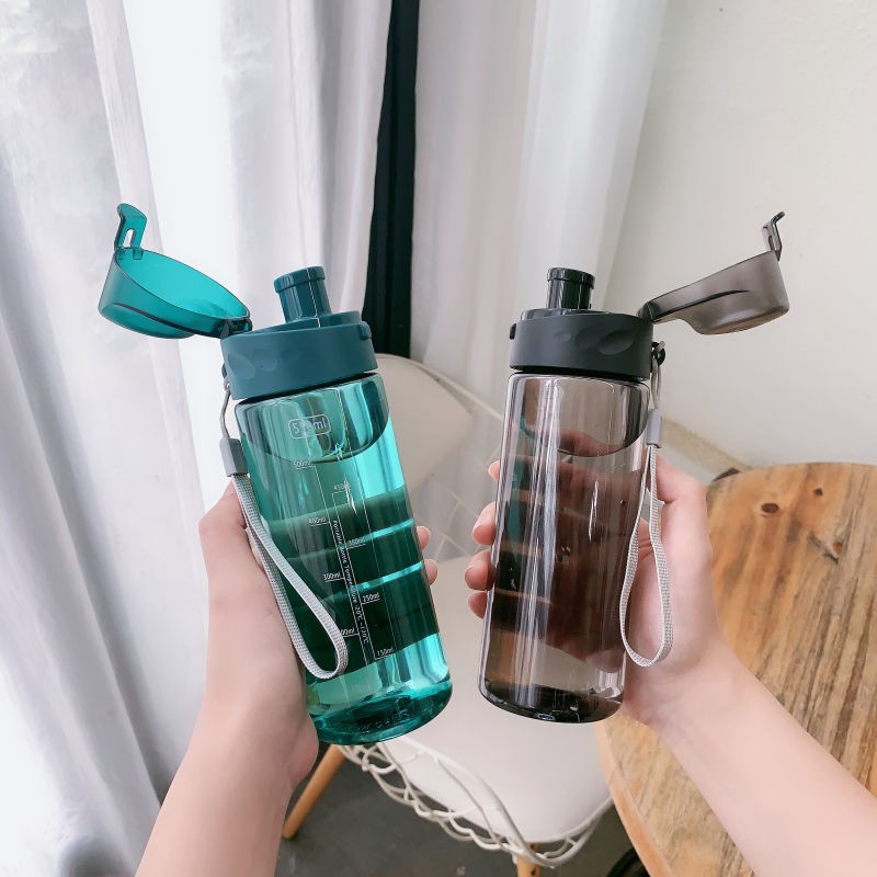 Bình Đựng Nước Tập Gym Bình Nước Văn Phòng có Nắp Mở tiện lợi 550ml