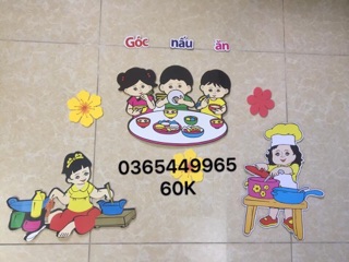 Tranh xốp góc mầm non