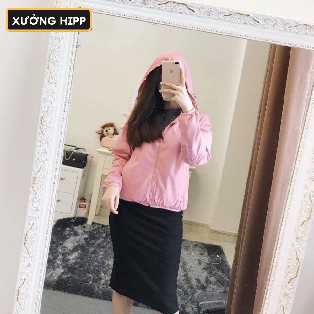 Áo khoác gió nữ Xưởng Hipp 2 lớp chống nước cao cấp có túi trong và khóa kéo túi ngoài - 2KGG | BigBuy360 - bigbuy360.vn