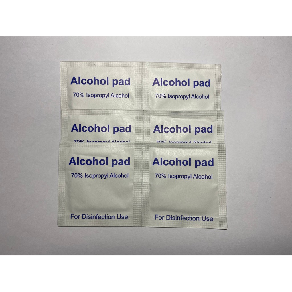 Cồn khô bông tẩm cồn tiệt trùng alcohol pad 100 miếng