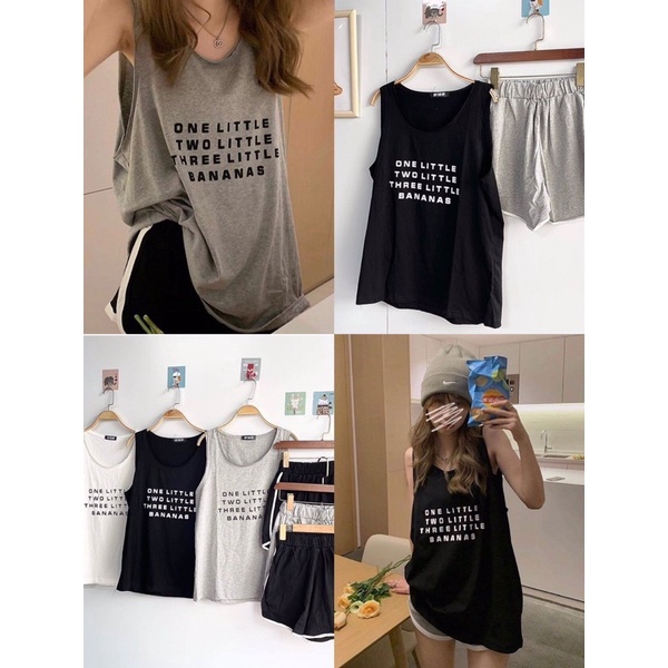 Set đồ ngủ ba lỗ + quần short