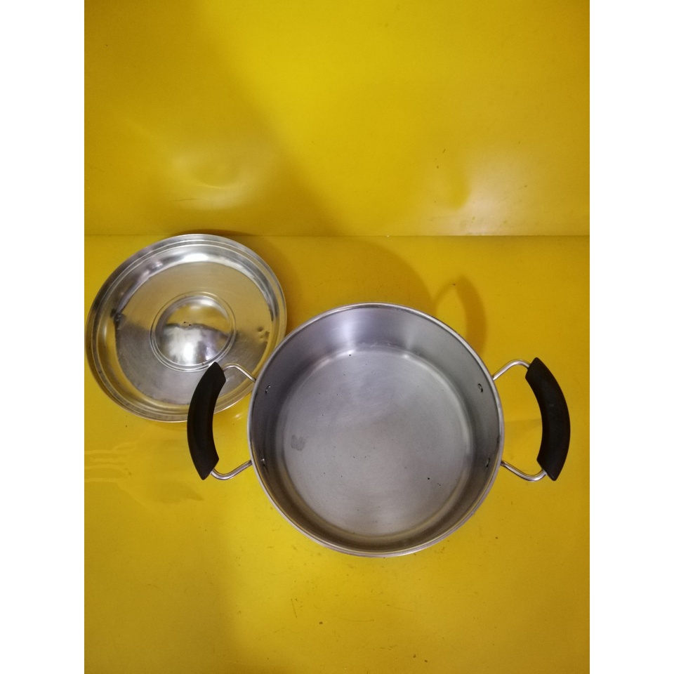 Nồi inox nội địa Nhật, size 23m, cao 11cm (mã 663), Dùng được bếp từ