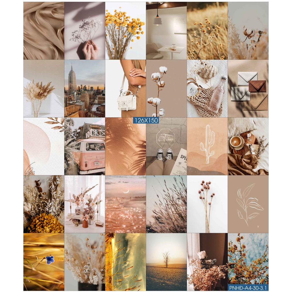 Combo Set 50 tờ Decal dán tường trang trí khổ A4,A5 - Trang trí Phòng ngủ Hiện đại PNHĐ3