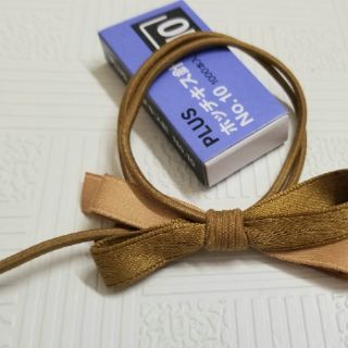 Thun cột tóc Hàn Quốc kết nơ 02