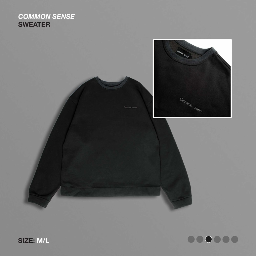 CMSVIETNAM-Áo sweater màu xám đen