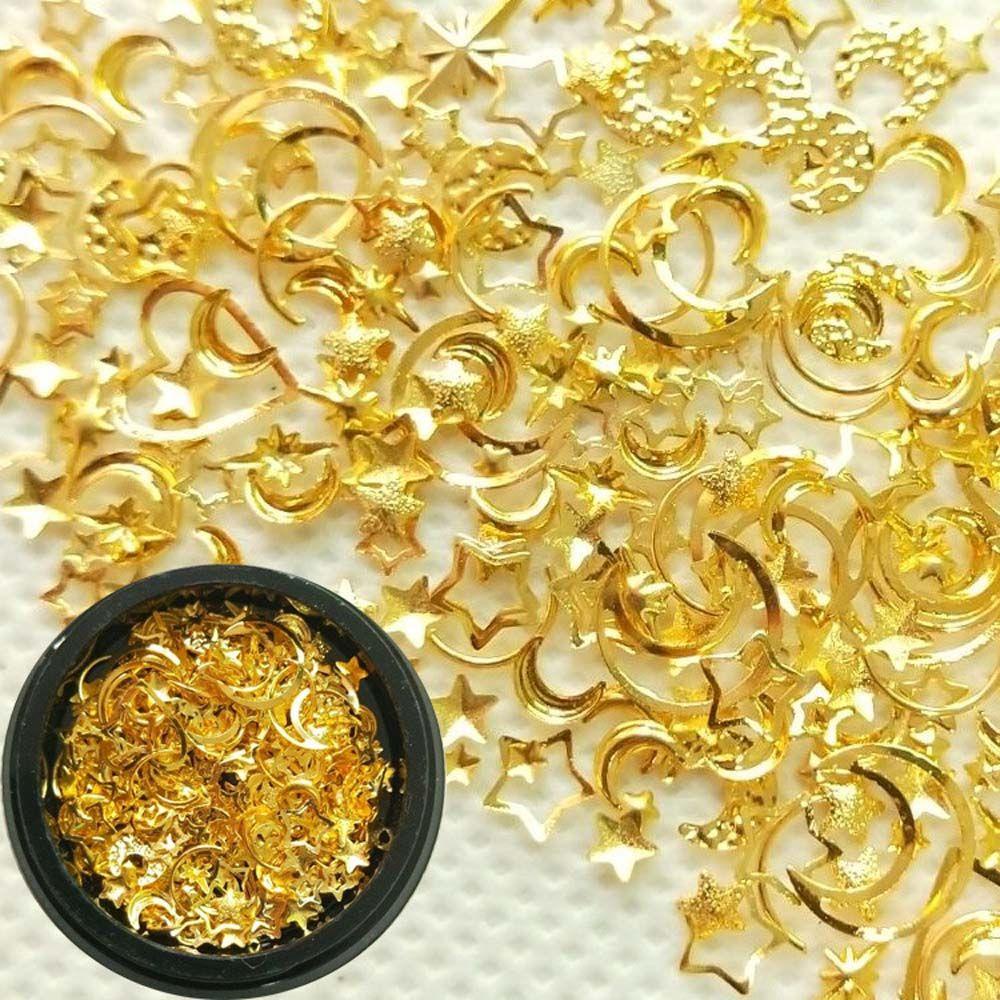 Phụ Kiện Đinh Tán Khung Kim Loại Rỗng Kiểu Nhật Bản Trang Trí Móng Tay 3D DIY