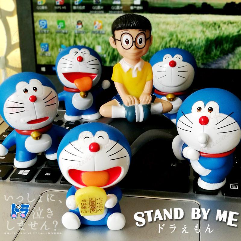 Set 6 tượng hình Doraemon dễ thương