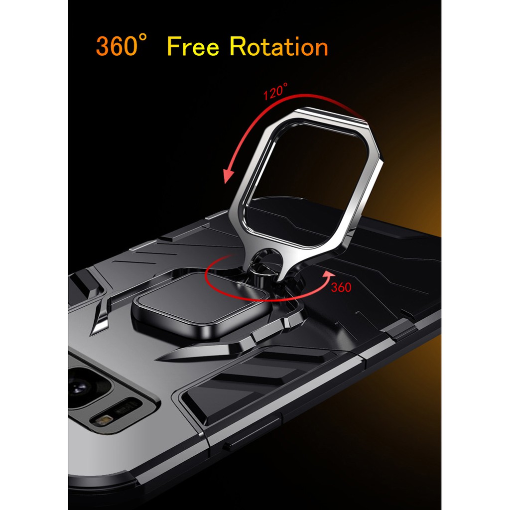 Ốp điện thoại tích hợp giá đỡ và đế nam châm cho Samsung Galaxy S8+ S9 Plus S10 + Plus S 10e Note 10+ Plus Note 9