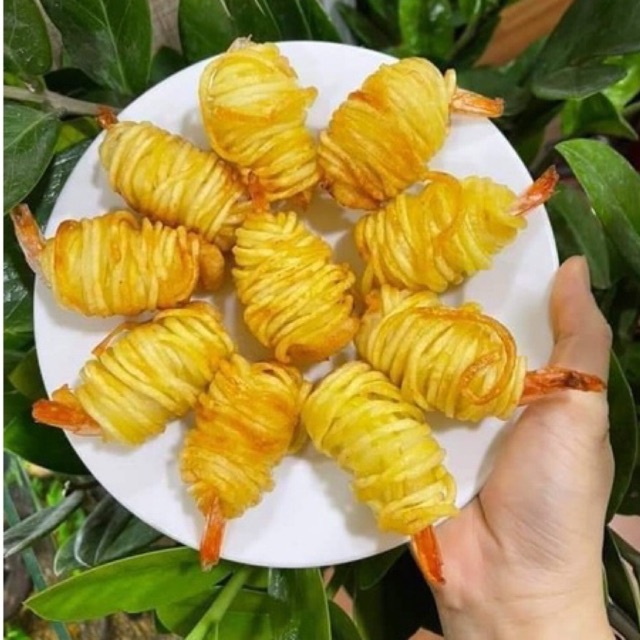 TÔM CUỘN KHOAI TÂY 200G (10con)